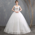 HQ189 Sexy V-neck Simple Wedding Dress Spaghetti Strap Lace Up Lace Cheap Wedding Dress Ball Gown